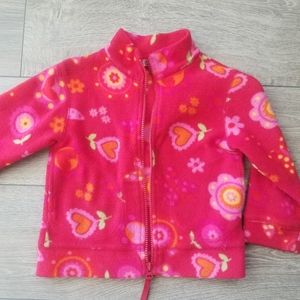 Chiboogi By H&M Girls Red Butterfly Fleece Jacket
